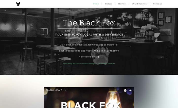 Black Fox Leith Website Preview